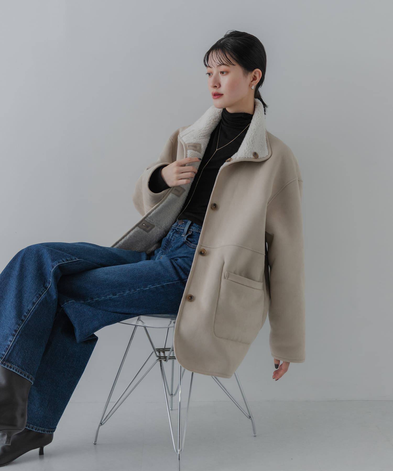 URBAN RESEARCH「ECOPELフェイクムートンリバーシブルコート」|その他|