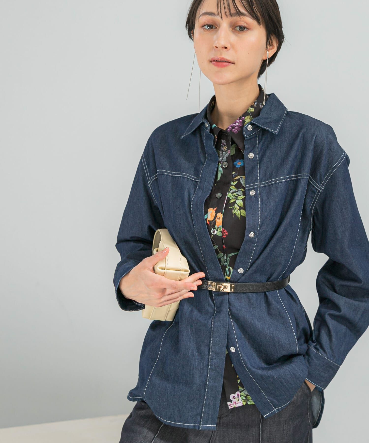 URBAN RESEARCH ROSSO「ボタニカルプリントデザインシャツ」|シャツ・ブラウス|