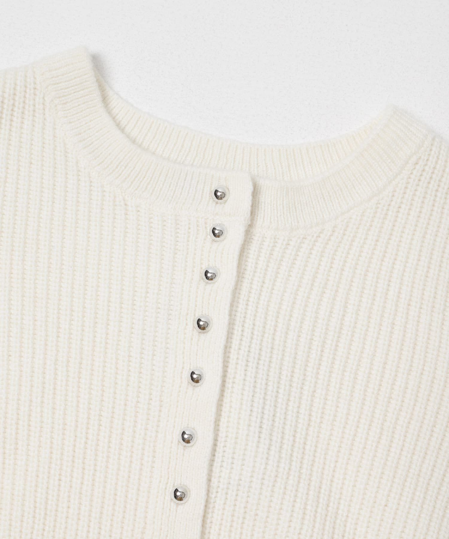 URBAN RESEARCH ROSSO「ボタンデザインニットプルオーバー」|カーディガン|