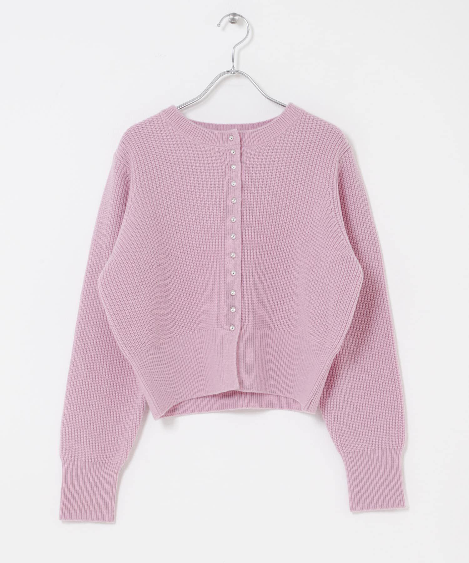 URBAN RESEARCH ROSSO「ボタンデザインニットプルオーバー」|カーディガン|