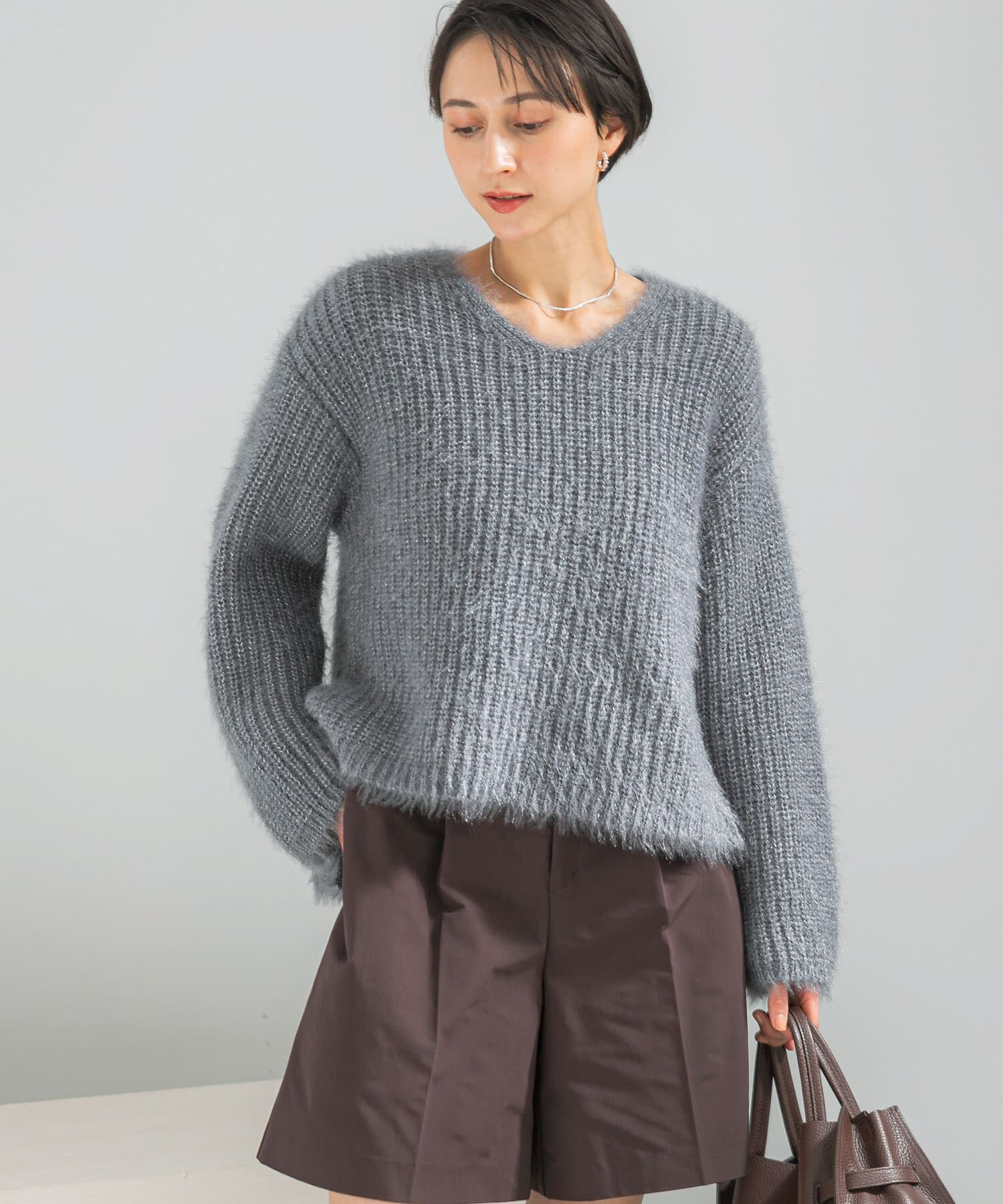 URBAN RESEARCH ROSSO「シャギーVネックニット」|ニット・セーター|