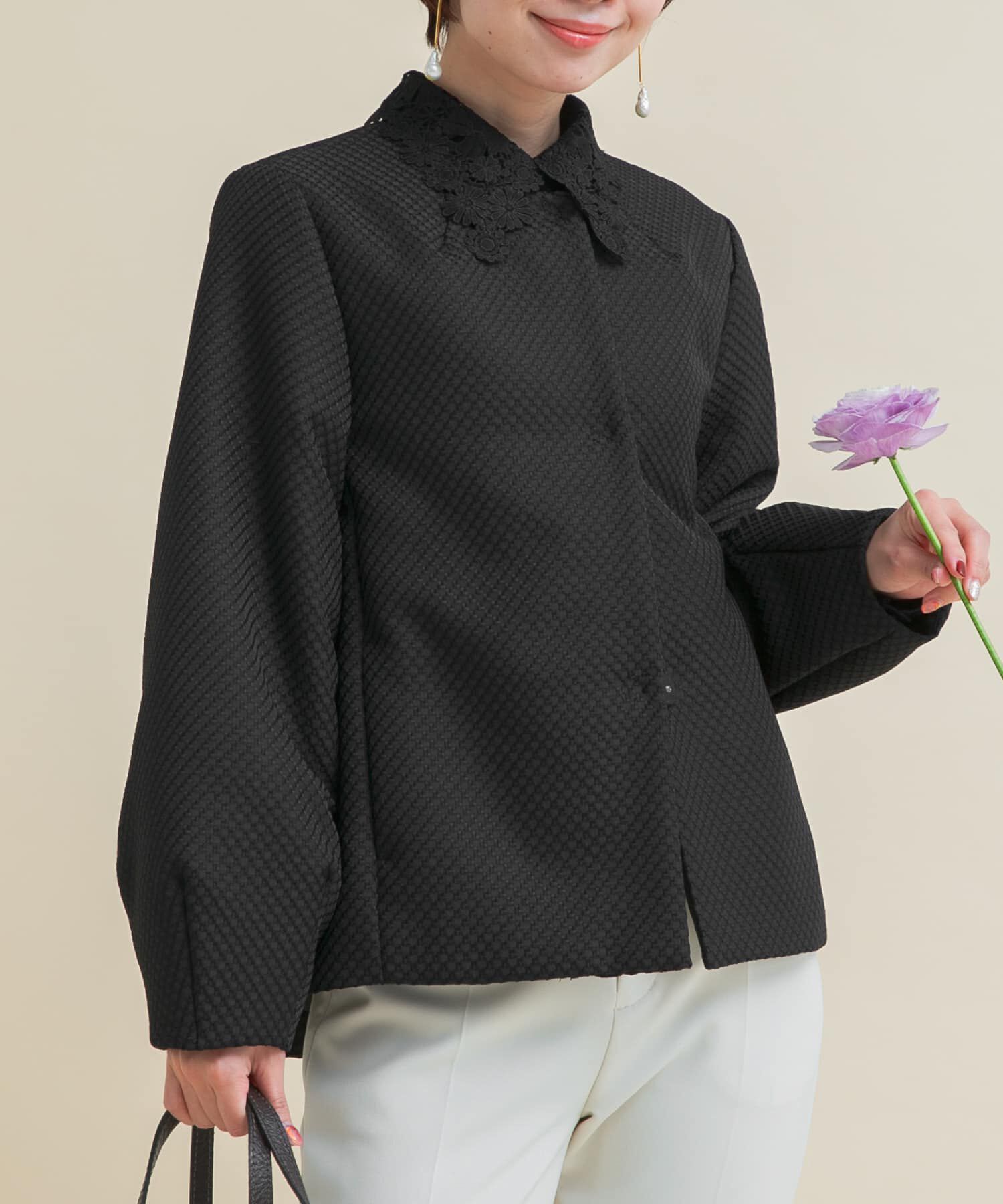 URBAN RESEARCH ROSSO「『WEB/一部店舗限定』中綿ジャガードジャケット」|ダウン|