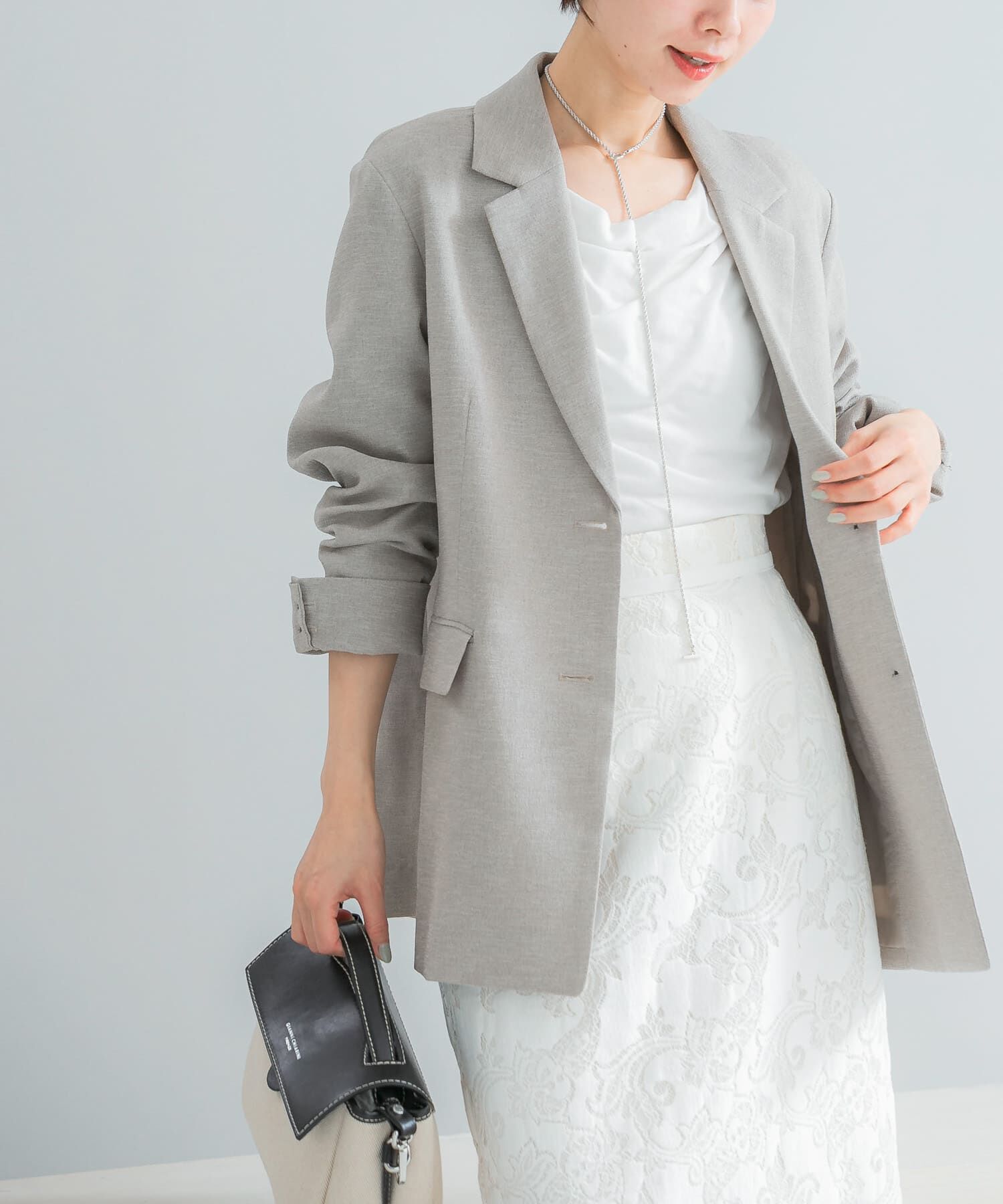 URBAN RESEARCH ROSSO「リネンライクシングルテーラードジャケット」|その他|ベージュ