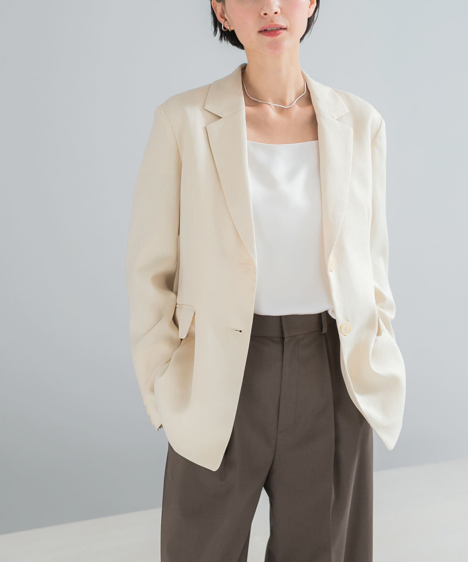 URBAN RESEARCH ROSSO「リネンライクシングルテーラードジャケット」|その他|