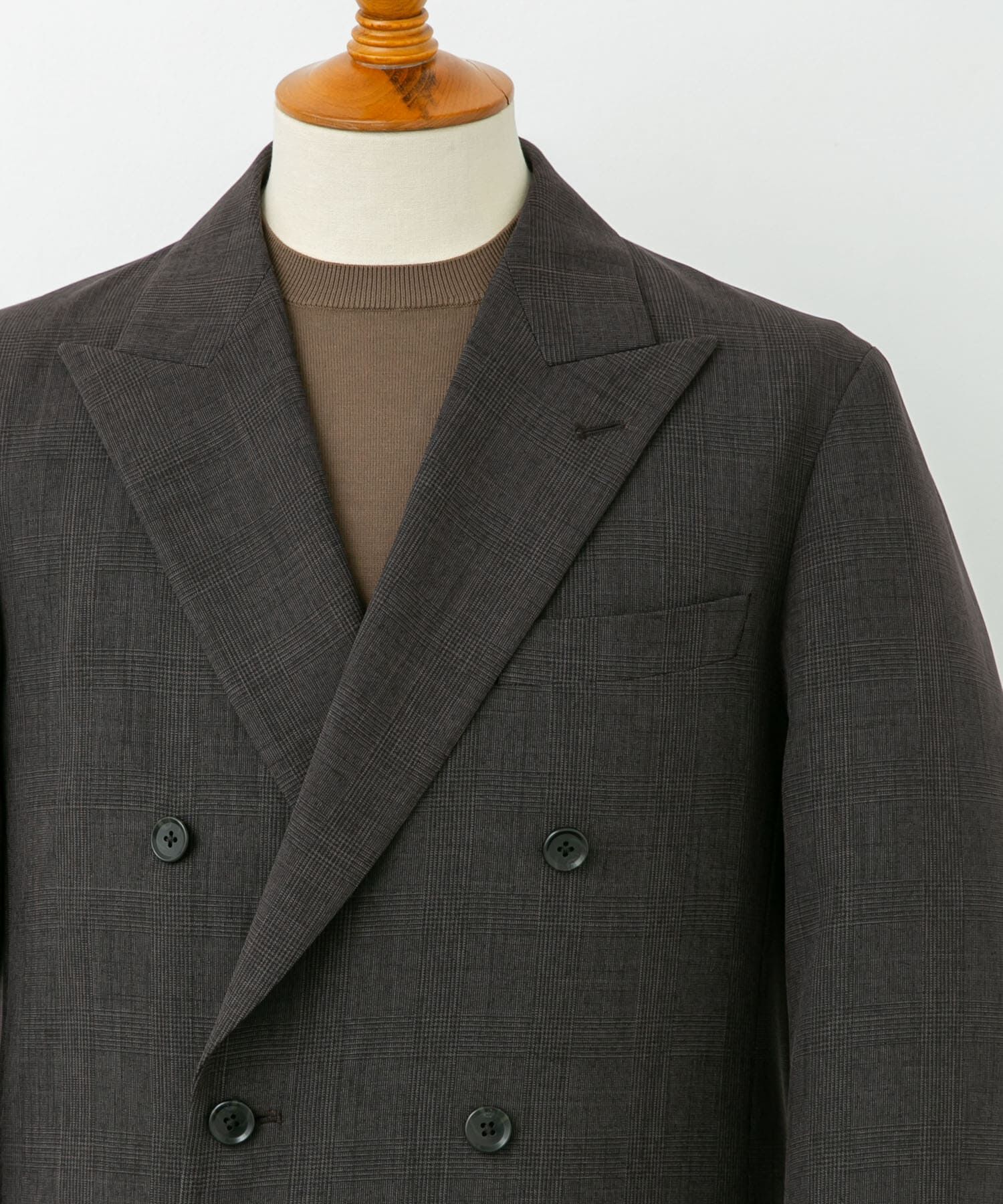 URBAN RESEARCH DOORS「LIFE STYLE TAILOR　ウーリーノグレンチェックダブルジャケット」|その他|