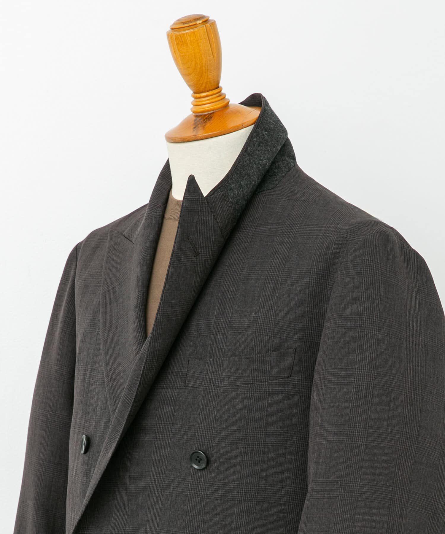 URBAN RESEARCH DOORS「LIFE STYLE TAILOR　ウーリーノグレンチェックダブルジャケット」|その他|