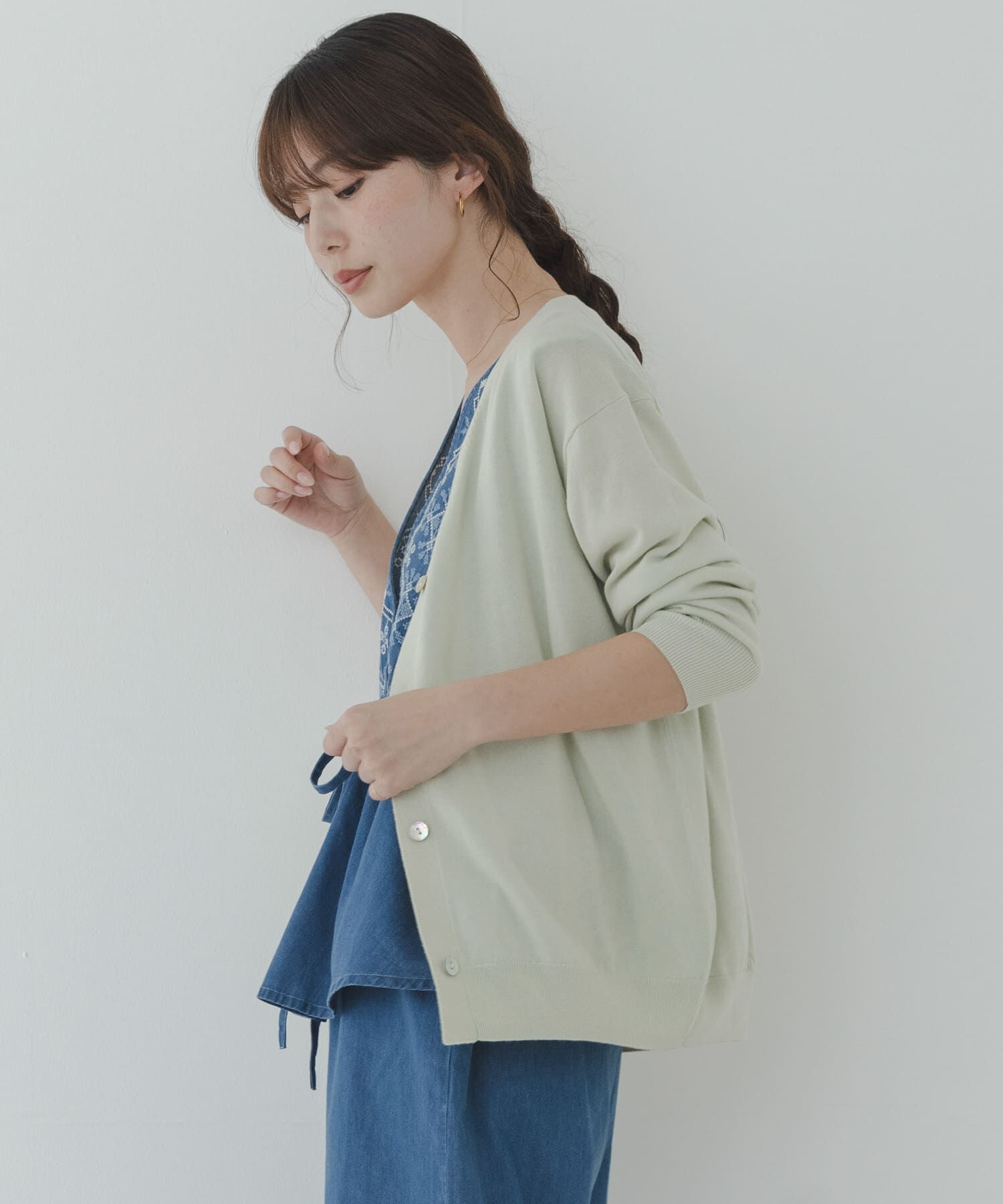 Sonny Label 「『WEB限定』クールミストミディカーディガン」|ニット・セーター|