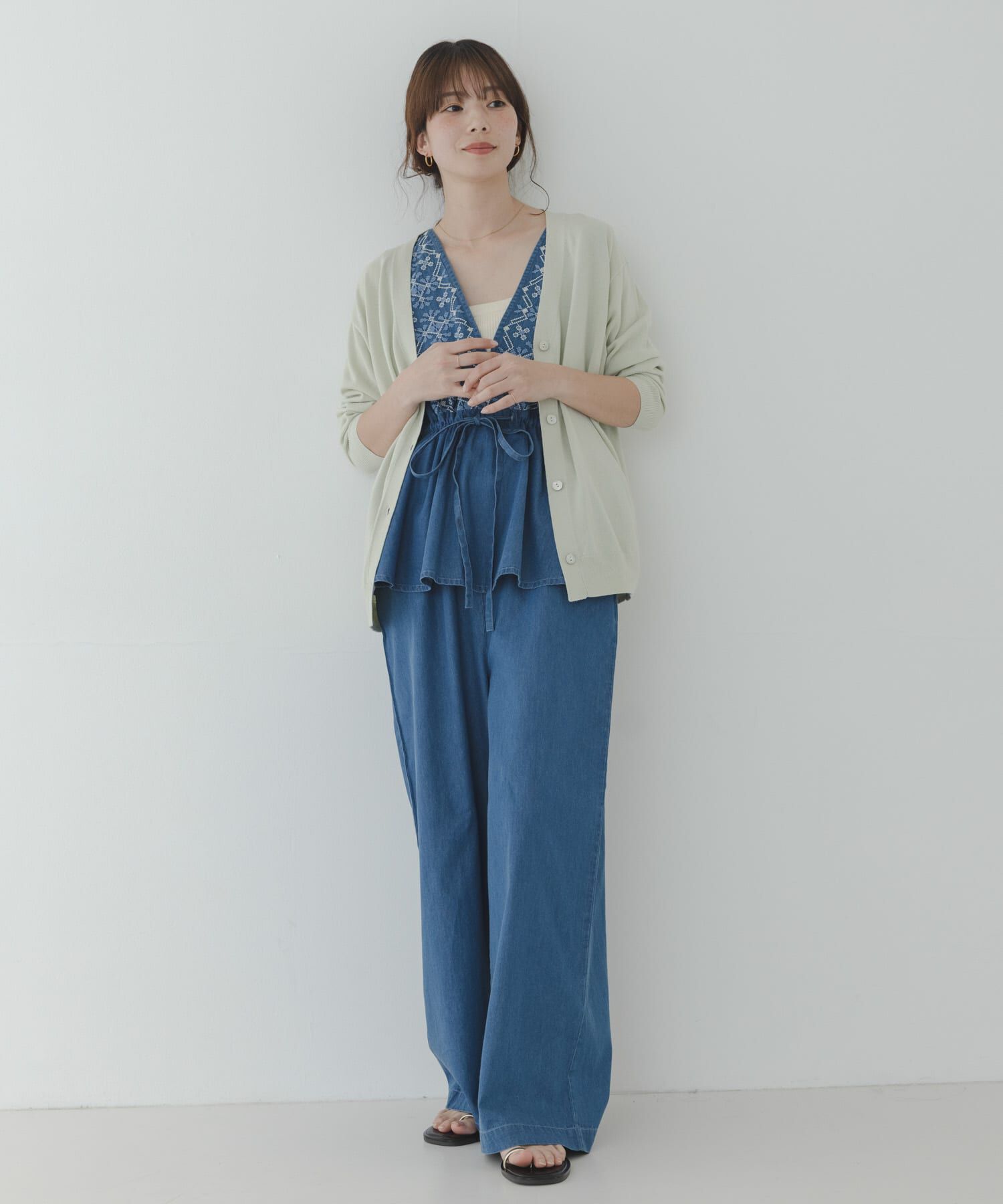 Sonny Label 「『WEB限定』クールミストミディカーディガン」|ニット・セーター|