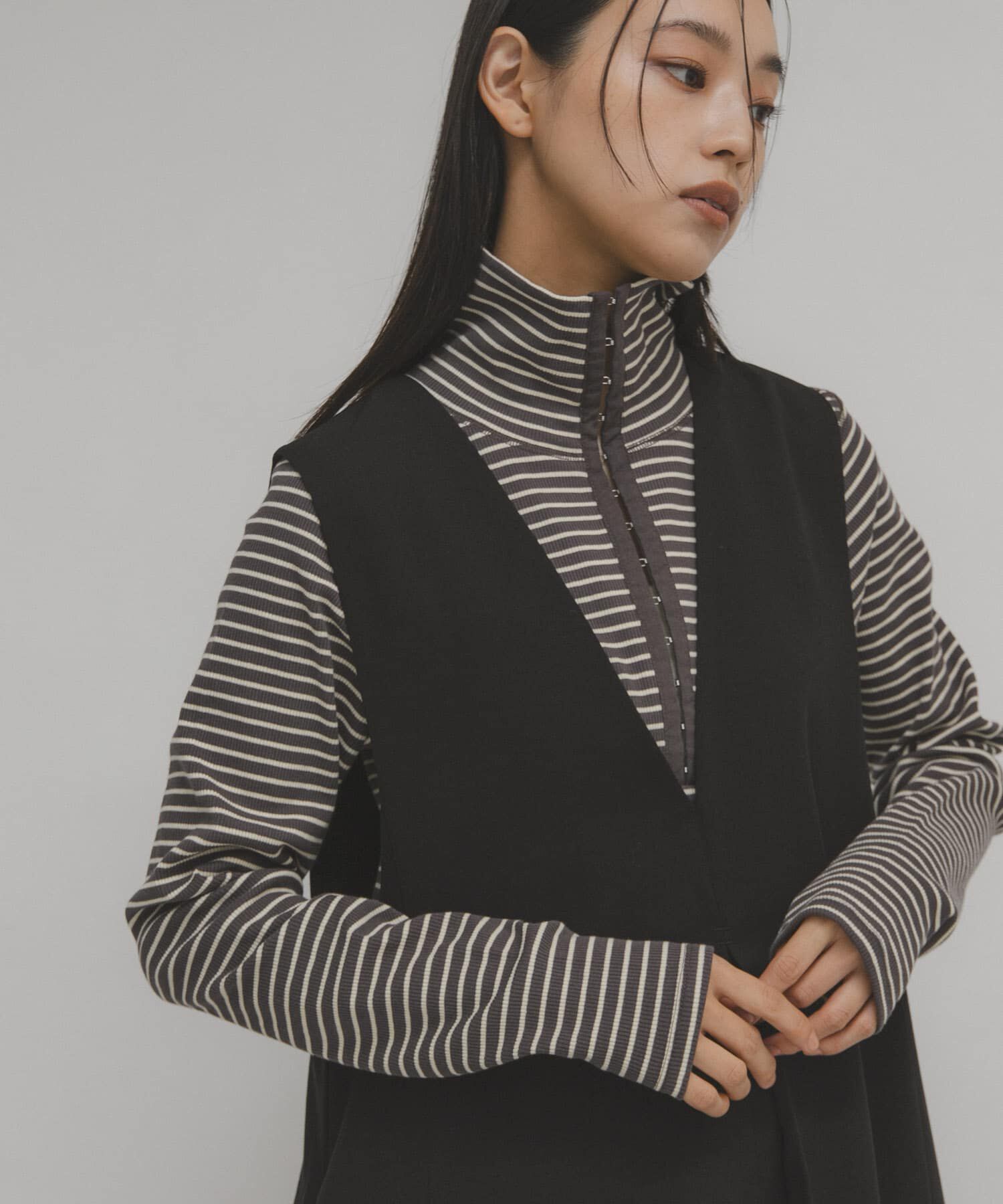  「タートルホックボーダートップス」|Tシャツ・カットソー|