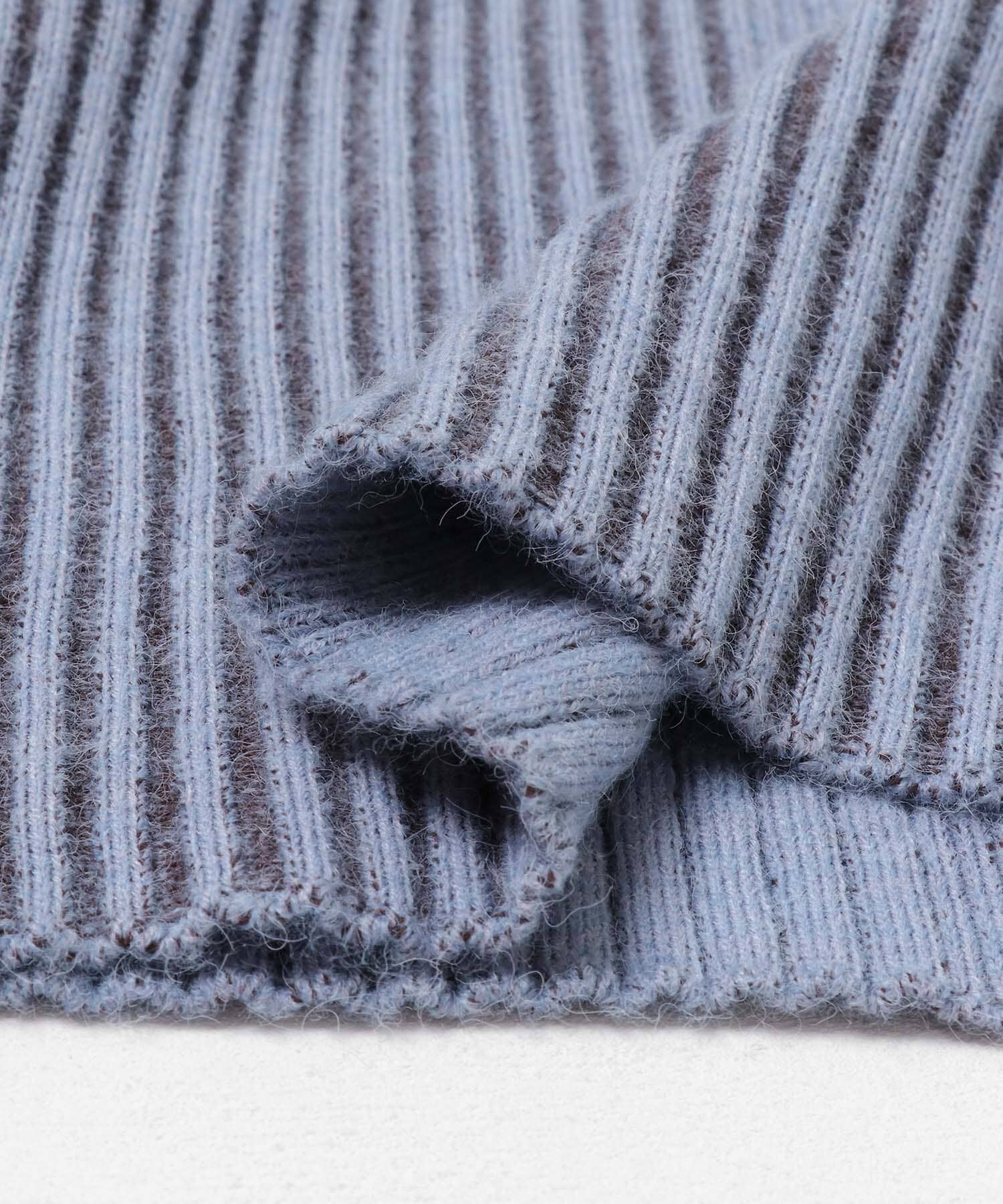  「illi　ランダムRIBクルーネックニット」|ニット・セーター|