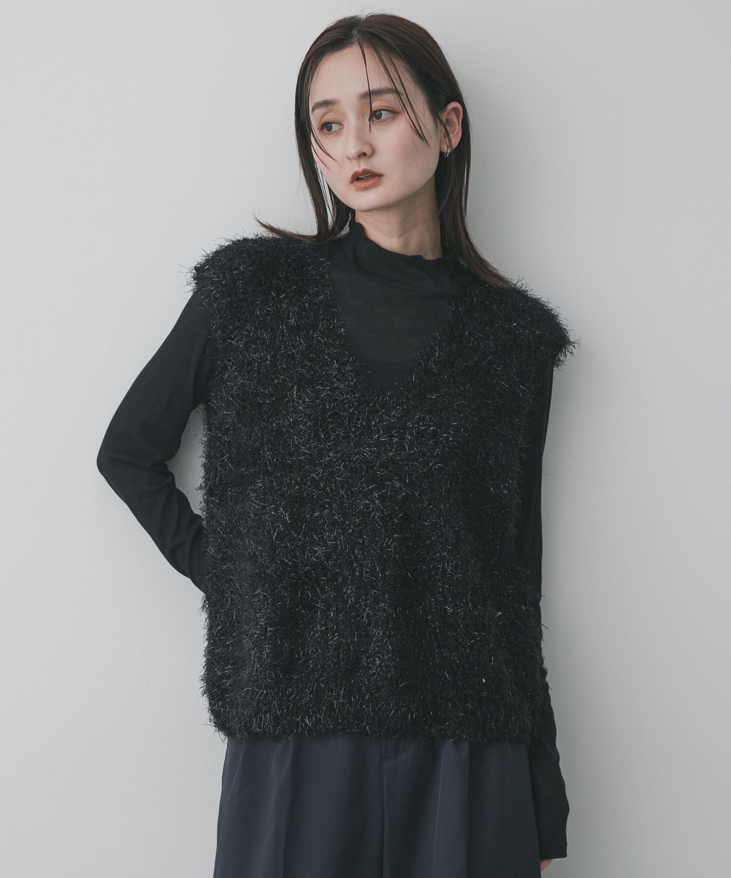 SENSE OF PLACE by URBAN RESEARCH「モールフェザーニットベスト」|ベスト・ジレ|