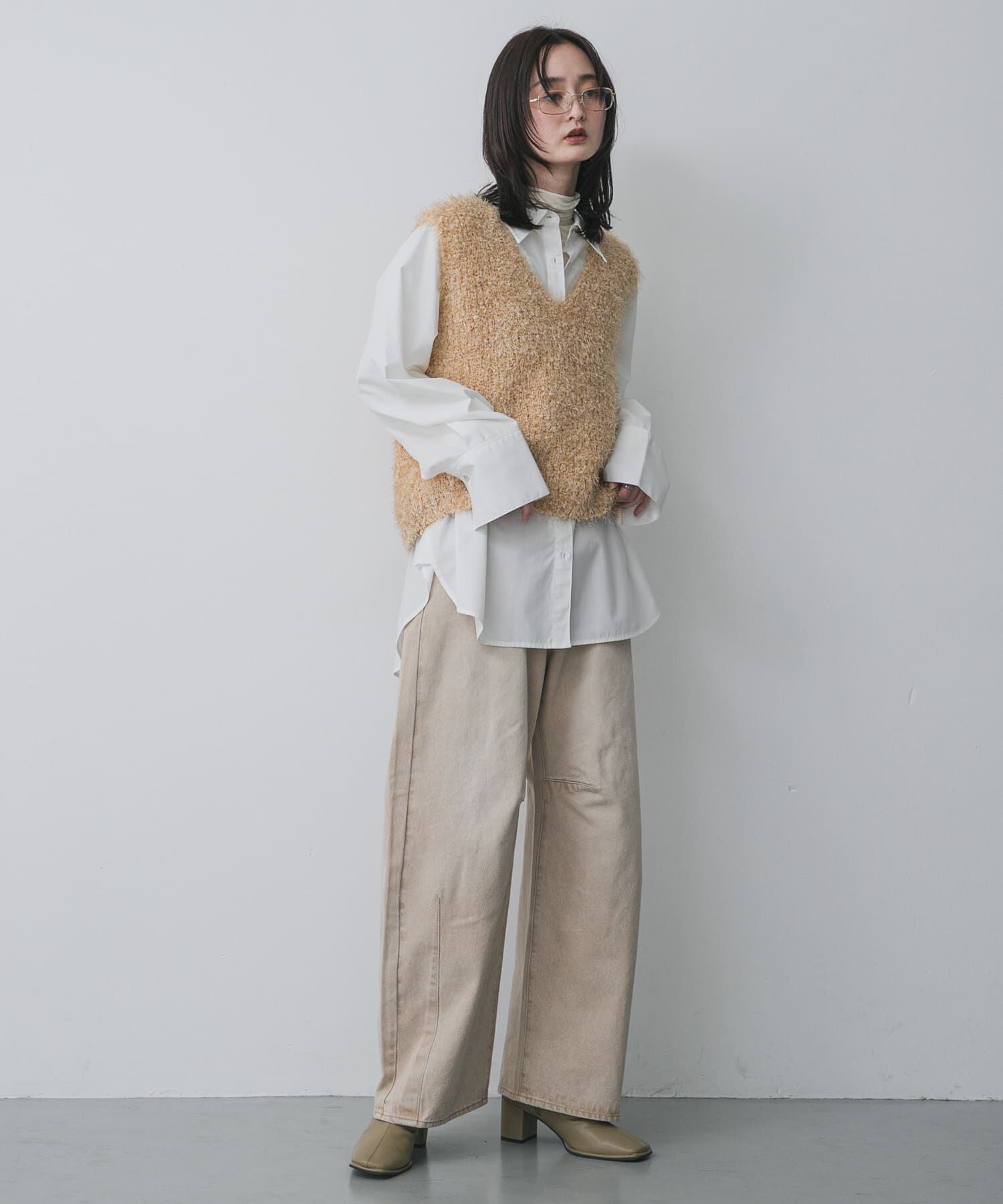 SENSE OF PLACE by URBAN RESEARCH「モールフェザーニットベスト」|ベスト・ジレ|