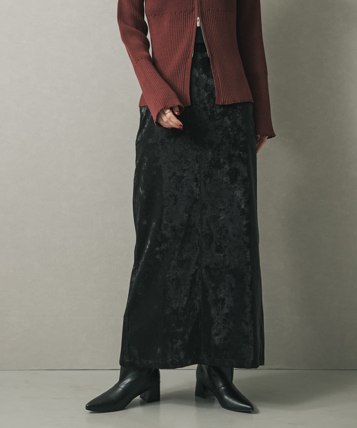 SENSE OF PLACE by URBAN RESEARCH「FLペンシルスカート」|スカート|ブラック