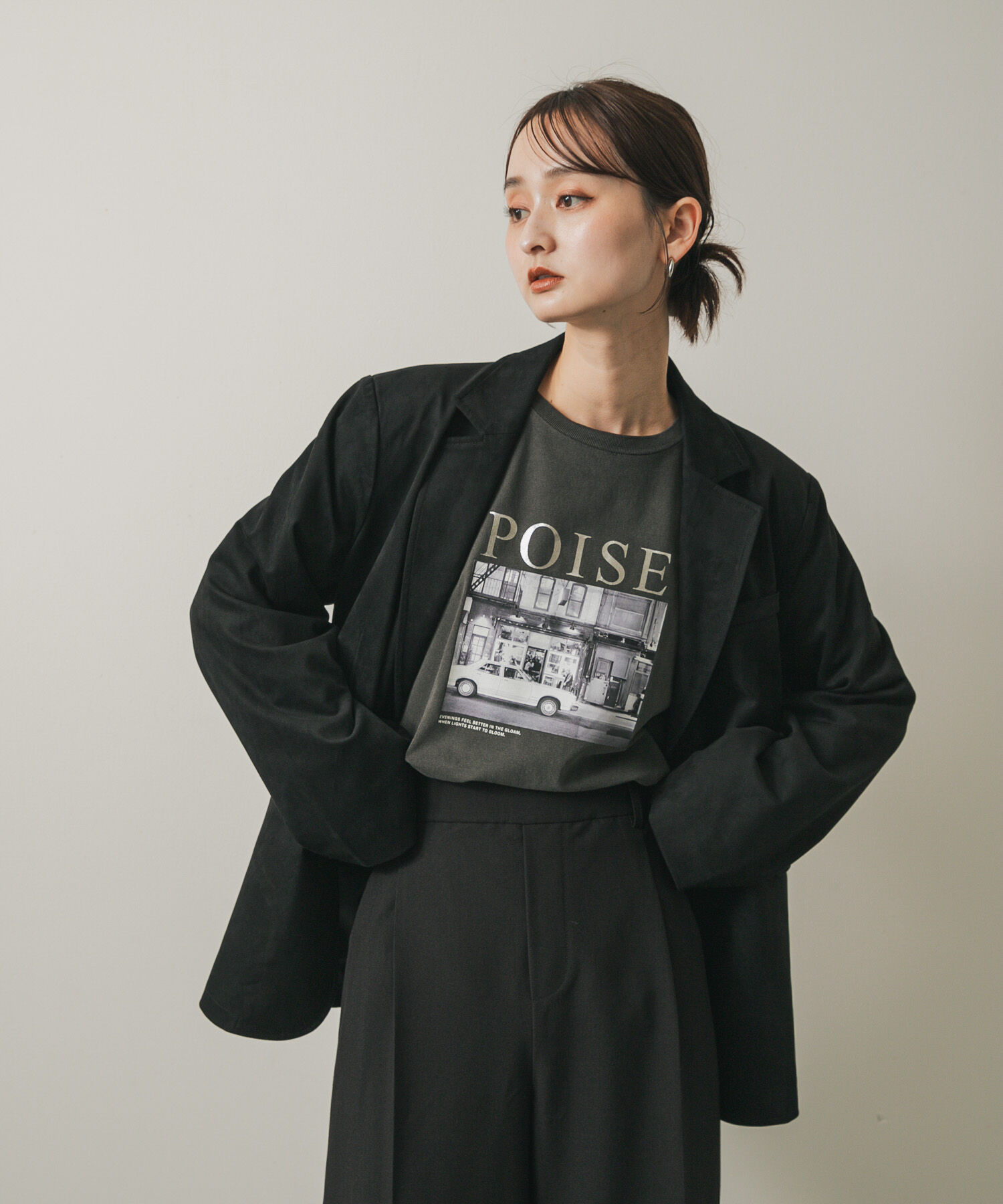 SENSE OF PLACE by URBAN RESEARCH「アソートフォトロングTシャツ」|Tシャツ・カットソー|チャコールグレー