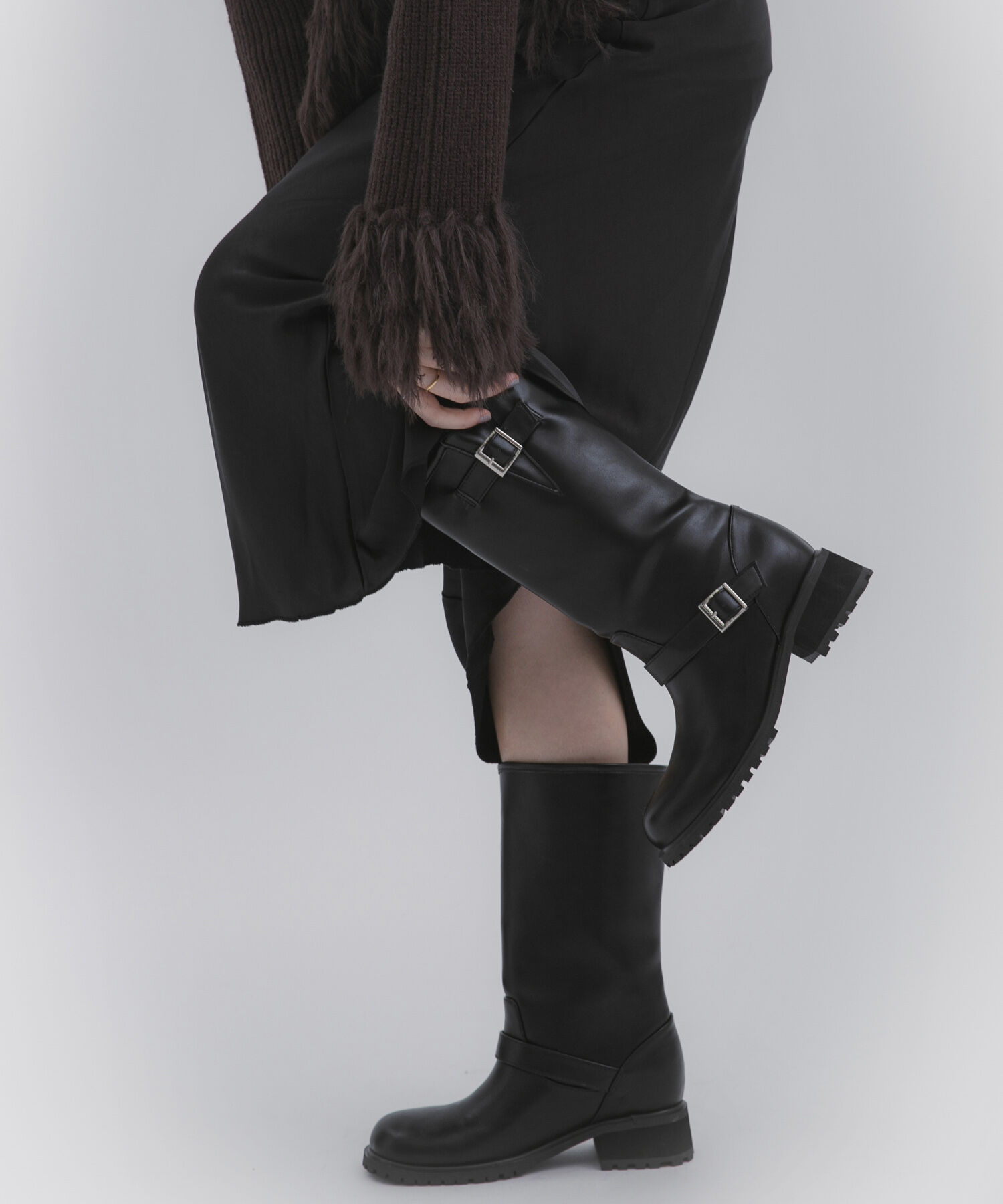 SENSE OF PLACE by URBAN RESEARCH「エンジニアブーツ」|ショートブーツ|ブラック