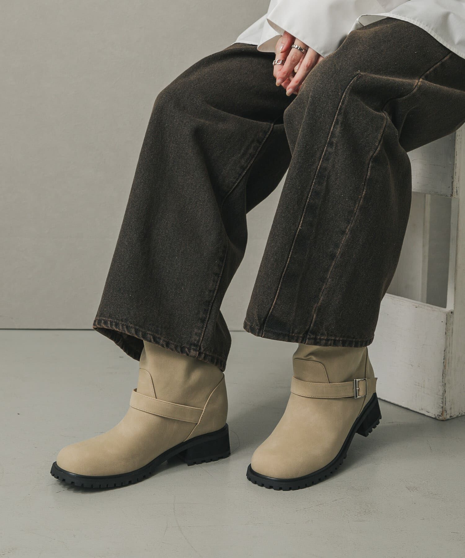 SENSE OF PLACE by URBAN RESEARCH「エンジニアブーツ」|ショートブーツ|