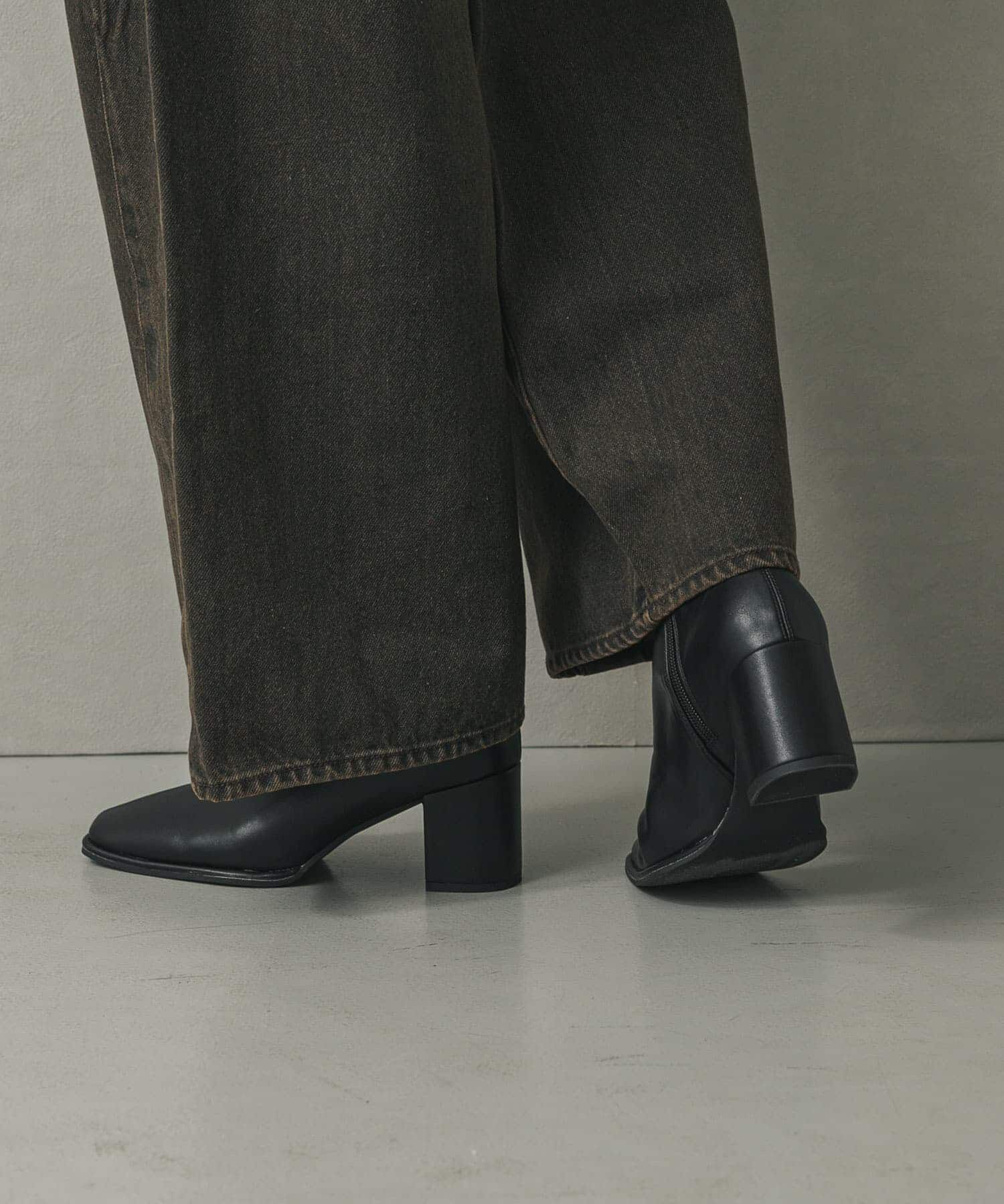 SENSE OF PLACE by URBAN RESEARCH「スクエアトウセンターシームストレッチブーツ」|ショートブーツ|