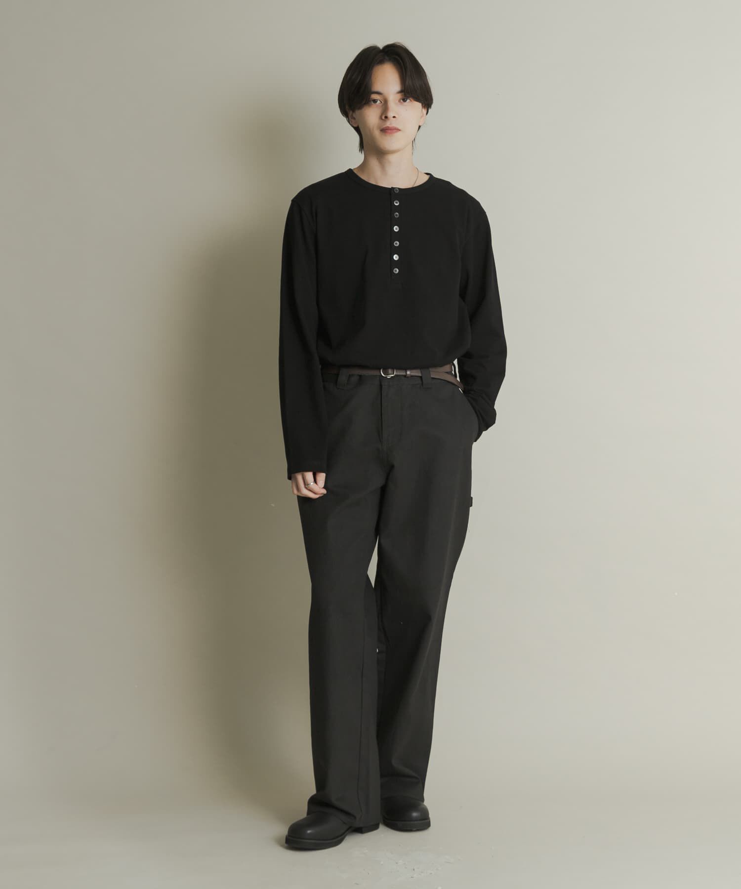 SENSE OF PLACE by URBAN RESEARCH「ヘンリーネックロングTシャツ」|Tシャツ・カットソー|