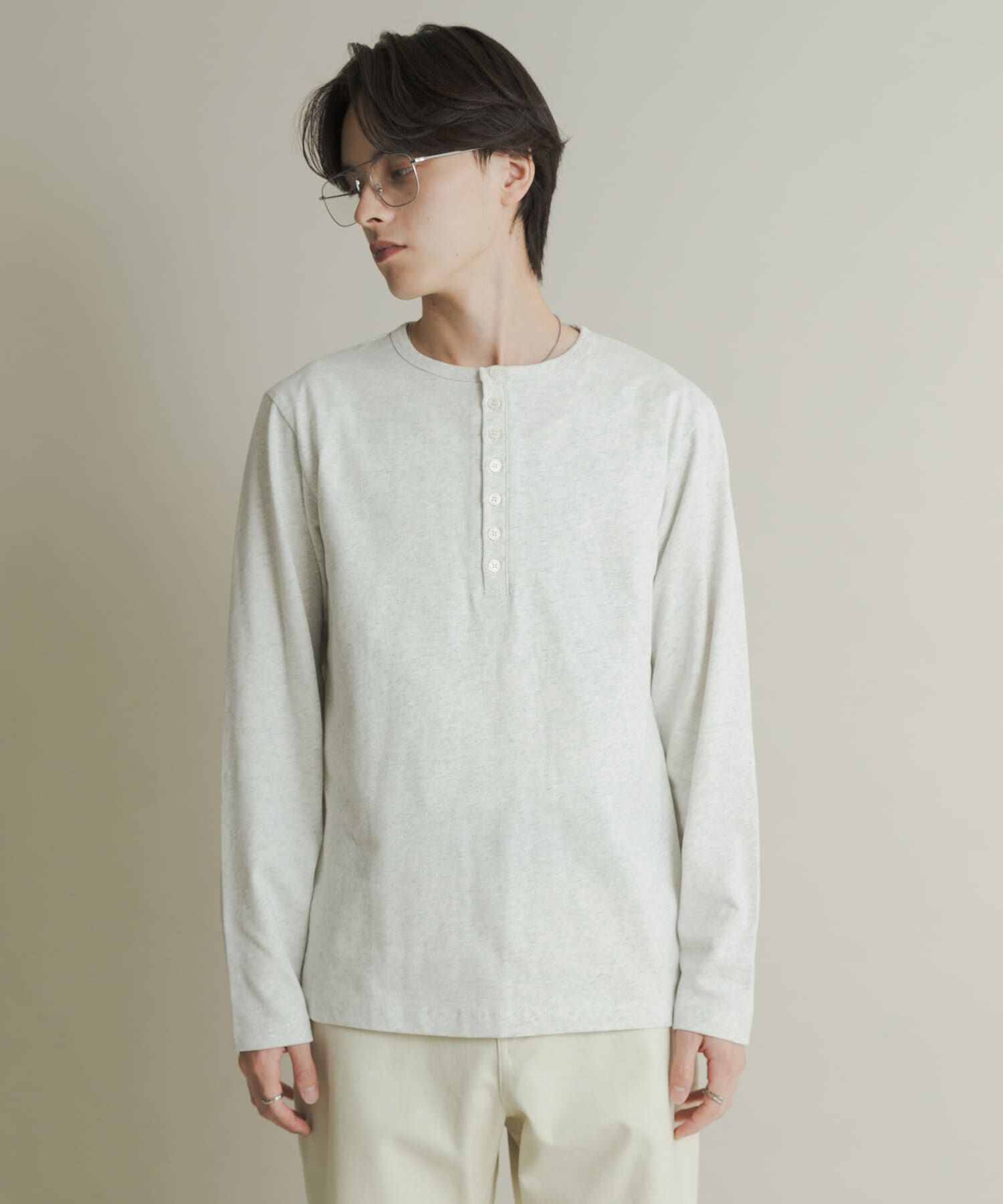 SENSE OF PLACE by URBAN RESEARCH「ヘンリーネックロングTシャツ」|Tシャツ・カットソー|