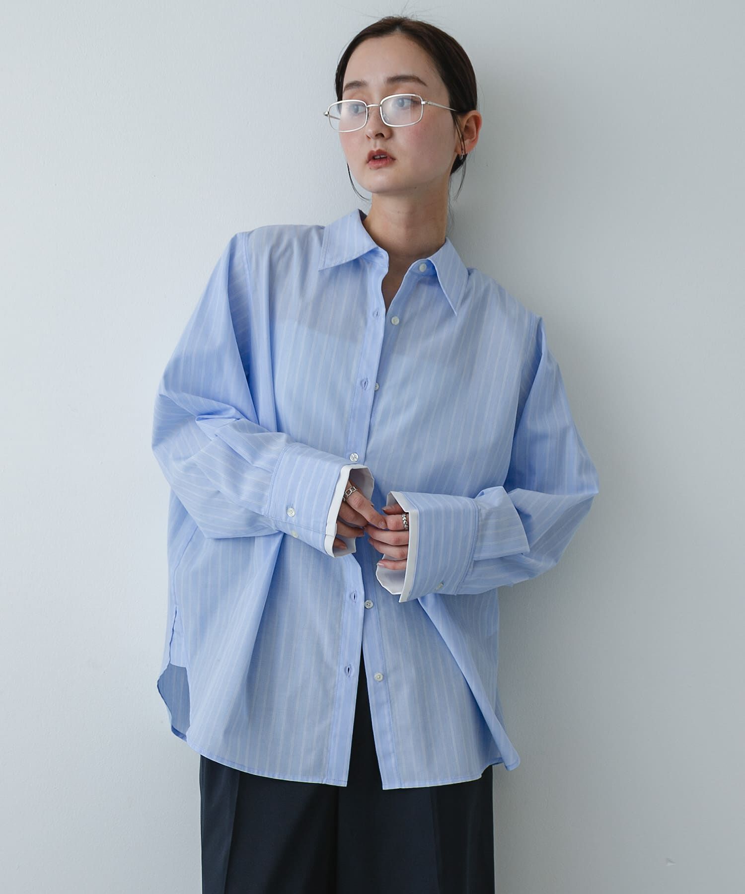 SENSE OF PLACE by URBAN RESEARCH「『イージーケア』レイヤードカフスルーズシャツ」|シャツ・ブラウス|