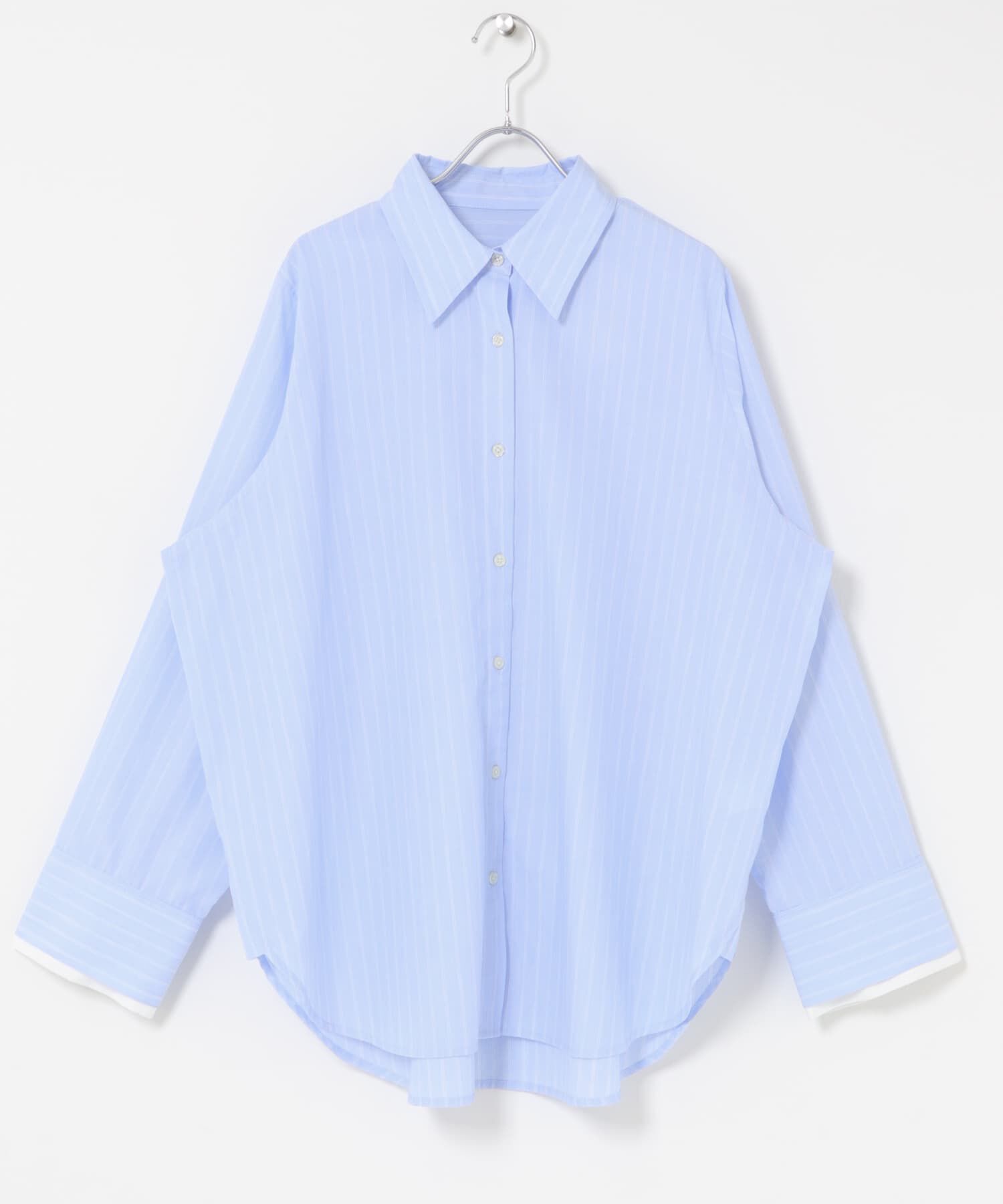 SENSE OF PLACE by URBAN RESEARCH「『イージーケア』レイヤードカフスルーズシャツ」|シャツ・ブラウス|