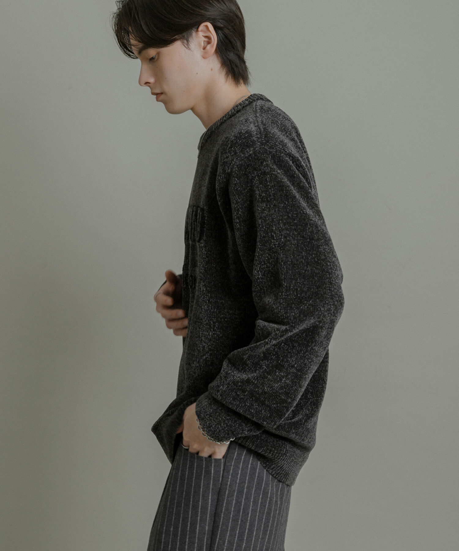 SENSE OF PLACE by URBAN RESEARCH「『洗濯可』モールロゴグラフィックニット」|ニット・セーター|