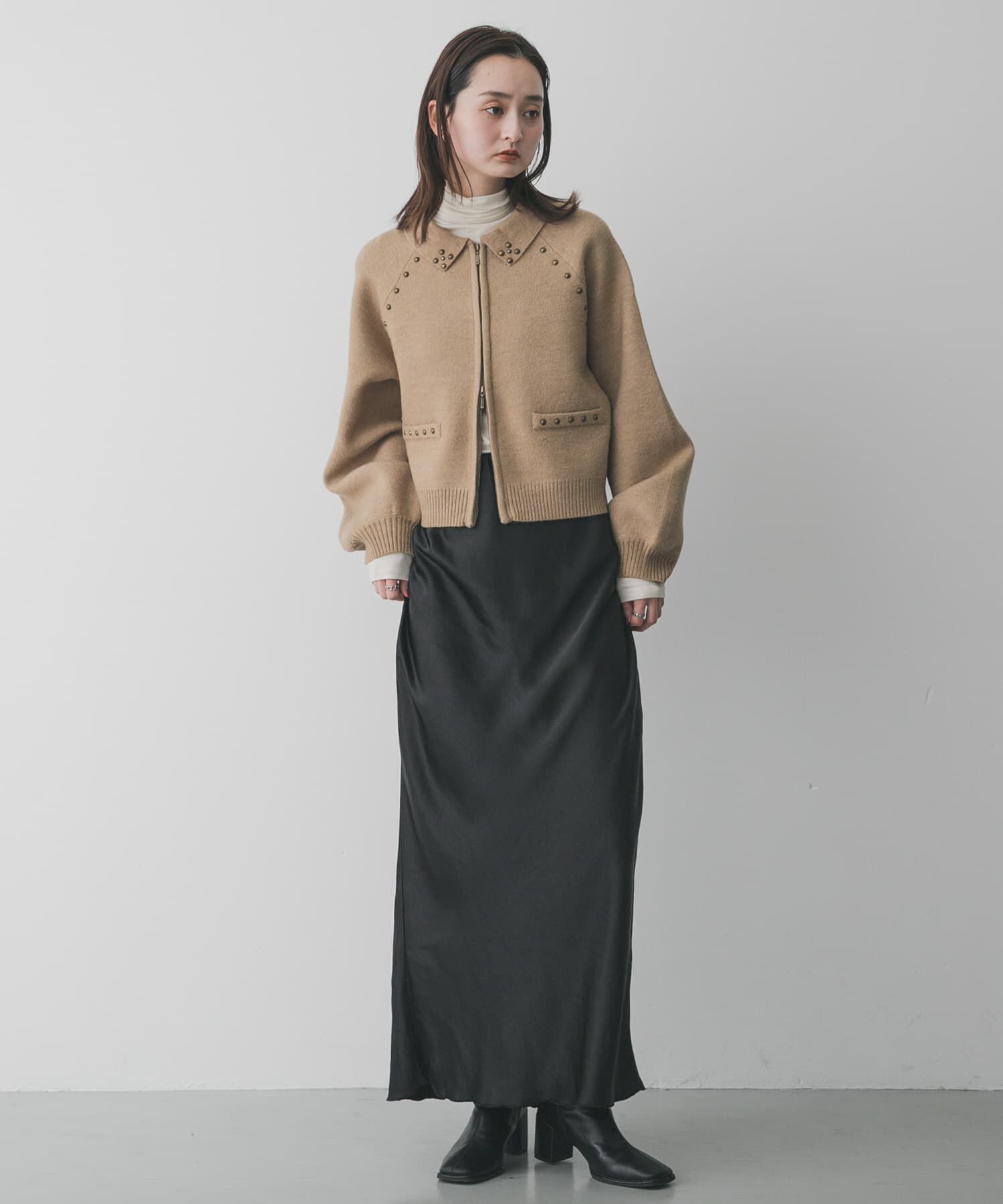 SENSE OF PLACE by URBAN RESEARCH「『洗濯可』スタッズデザインカーディガン」|カーディガン|