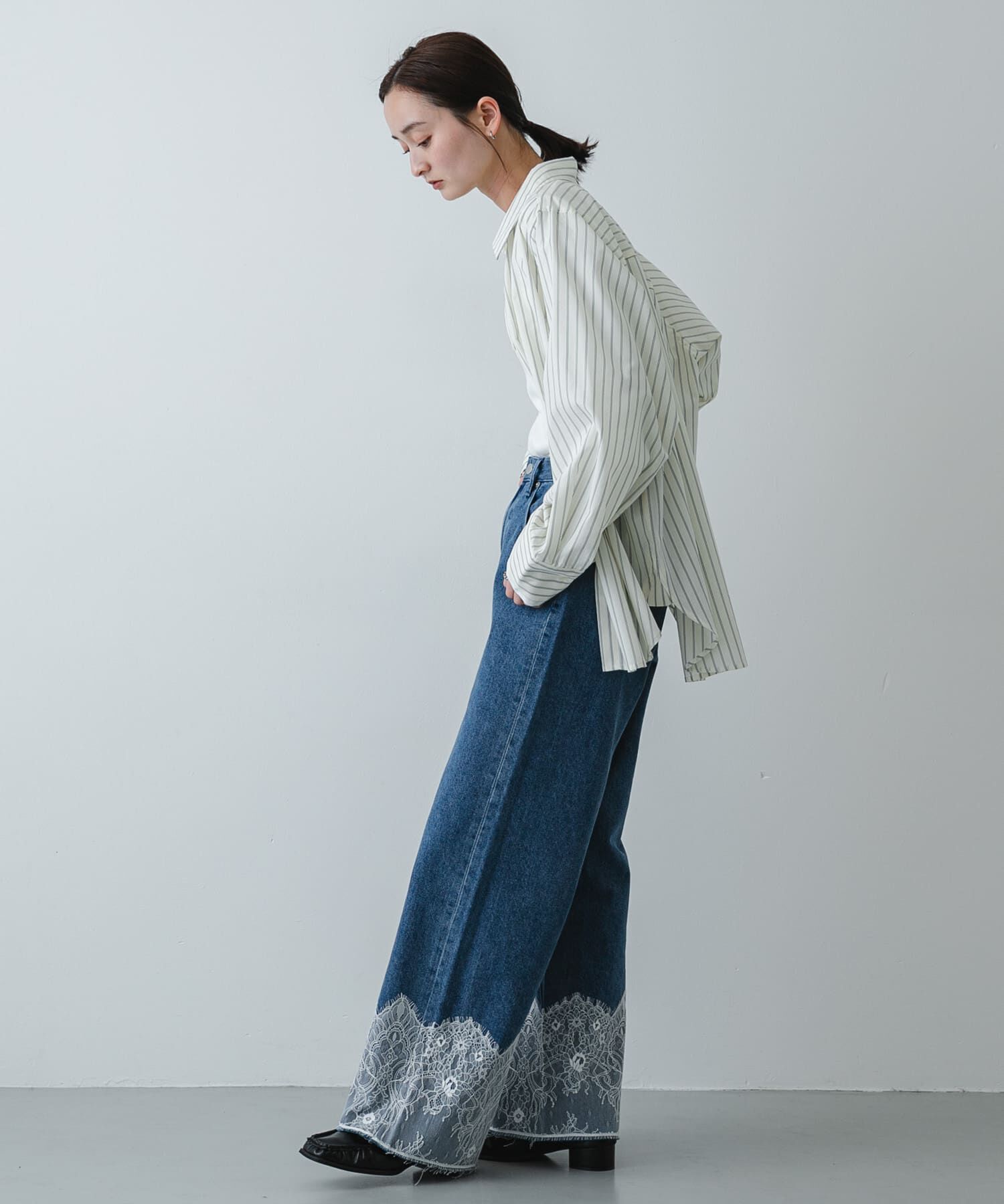 SENSE OF PLACE by URBAN RESEARCH「レースドッキングデニムパンツ」|その他|