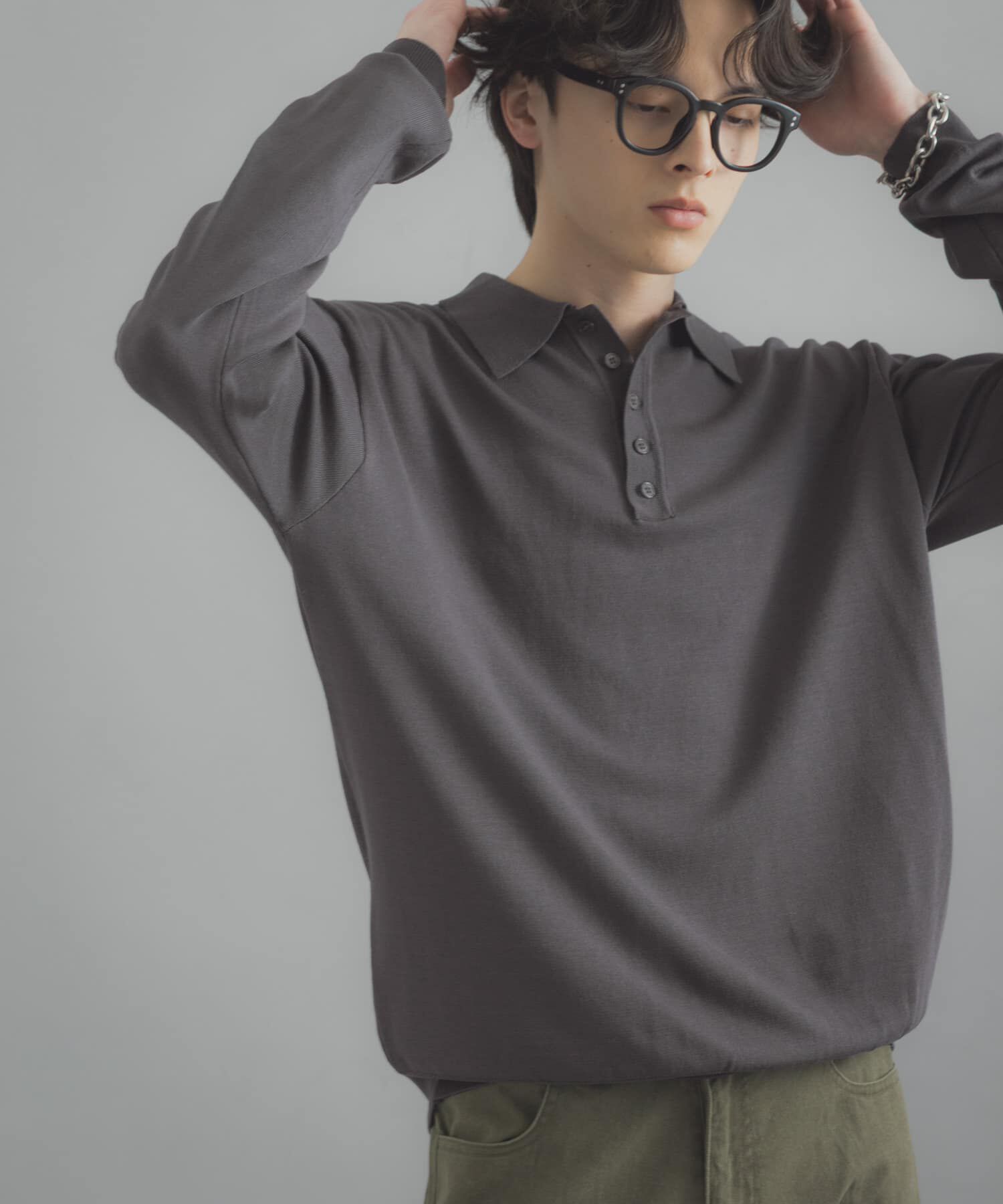 SENSE OF PLACE by URBAN RESEARCH「『洗濯可/防花粉』SKINProofニットポロシャツ」|ニット・セーター|