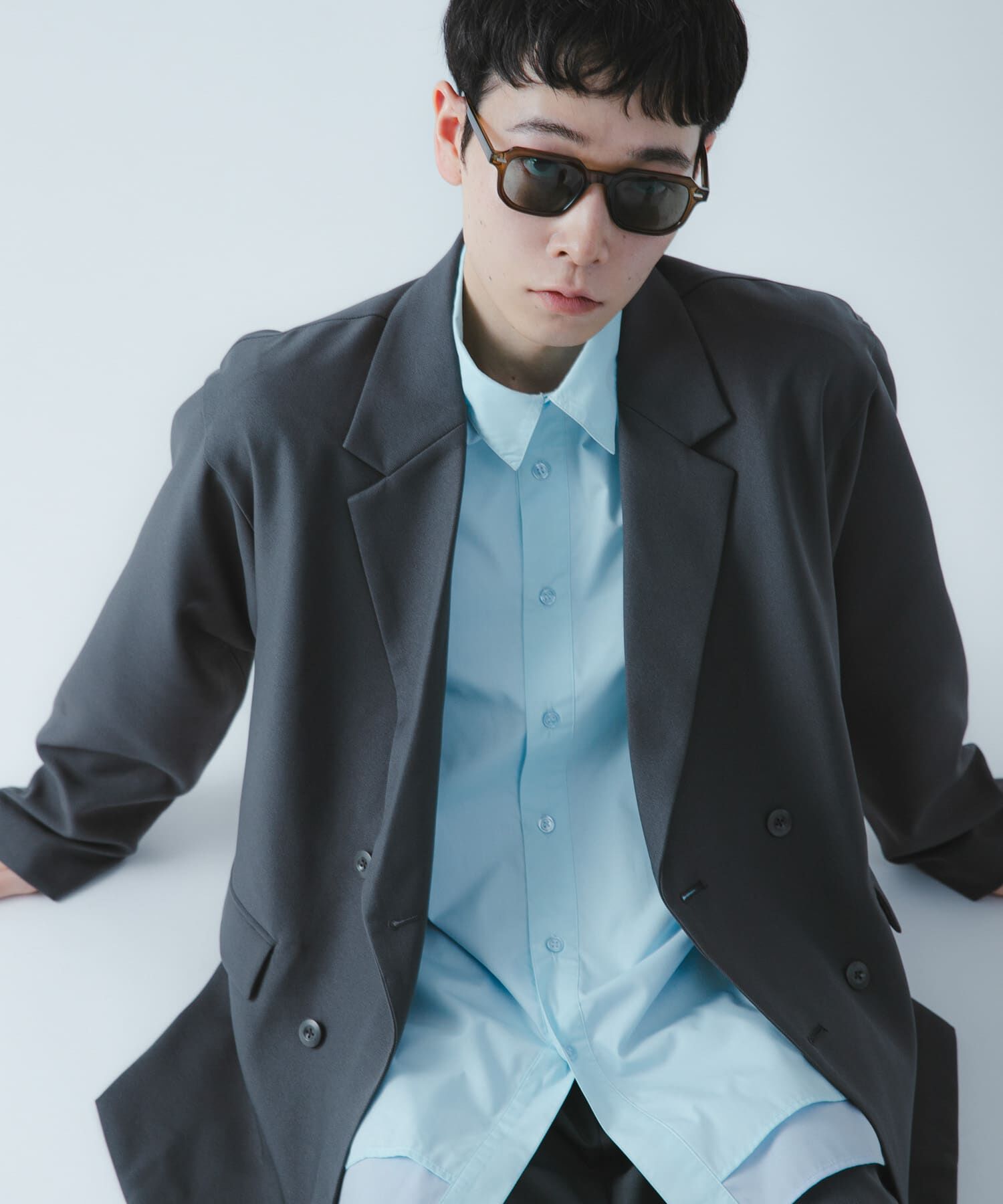 SENSE OF PLACE by URBAN RESEARCH「『撥水/防花粉』SKINProofダブルテーラードジャケット」|その他|ブルー