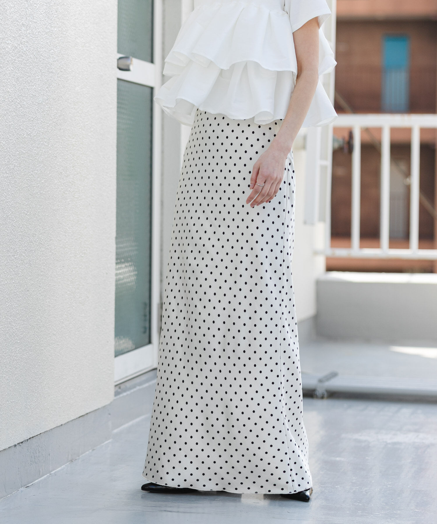 SENSE OF PLACE by URBAN RESEARCH「サテンアイラインスカート」|スカート|