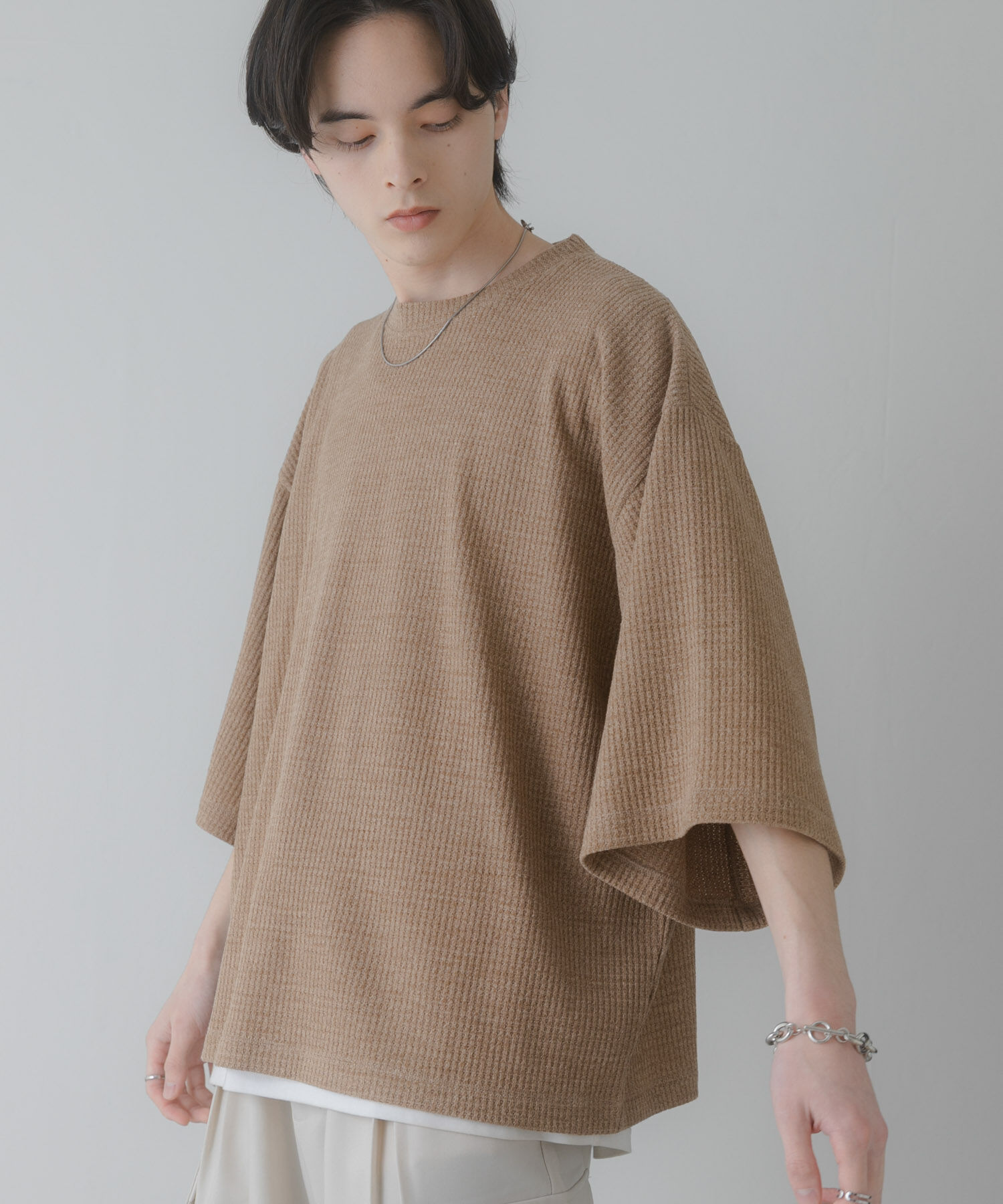 SENSE OF PLACE by URBAN RESEARCH「ソフトワッフルエクストラルーズTシャツ」|Tシャツ・カットソー|