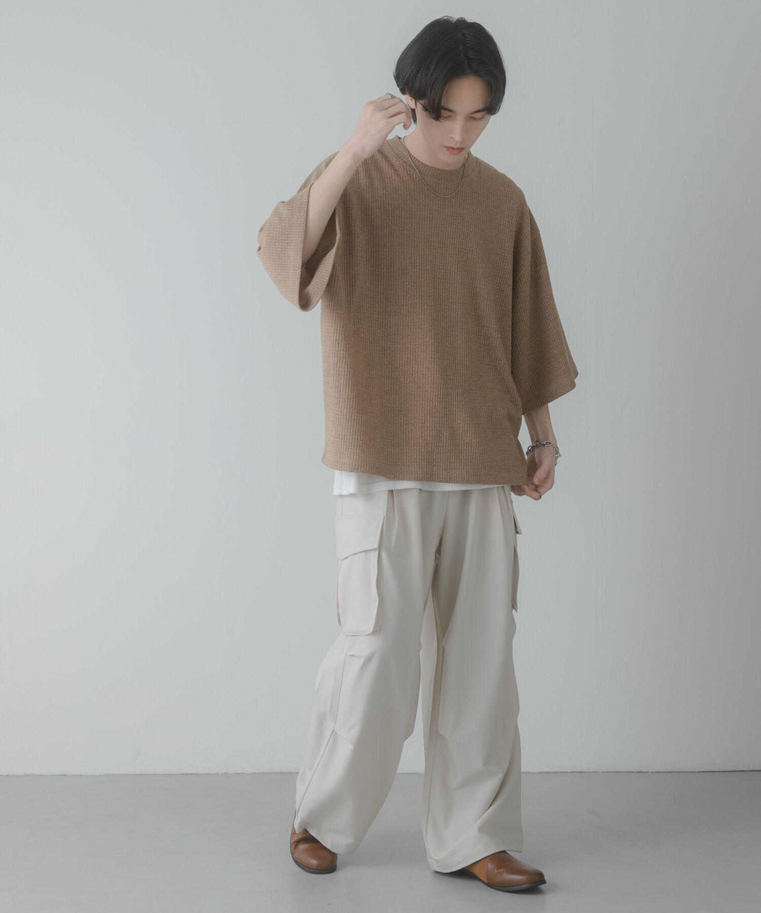 SENSE OF PLACE by URBAN RESEARCH「ソフトワッフルエクストラルーズTシャツ」|Tシャツ・カットソー|