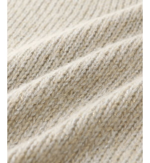  「ラメワイドシルエットクルーネックニット」|ニット・セーター|