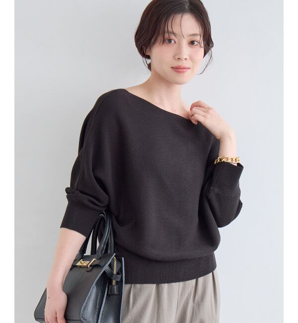  「2wayドルマンニット」|ニット・セーター|ブラック