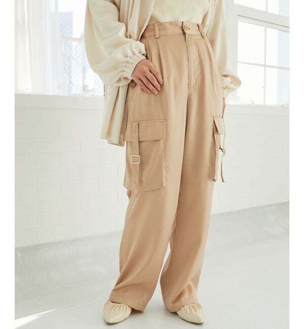 MAJESTICLEGON「サテンカーゴパンツ」|カーゴ|