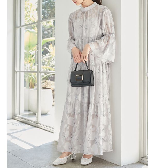 MAJESTICLEGON「フラワープリントジャカードワンピース」|ワンピース|