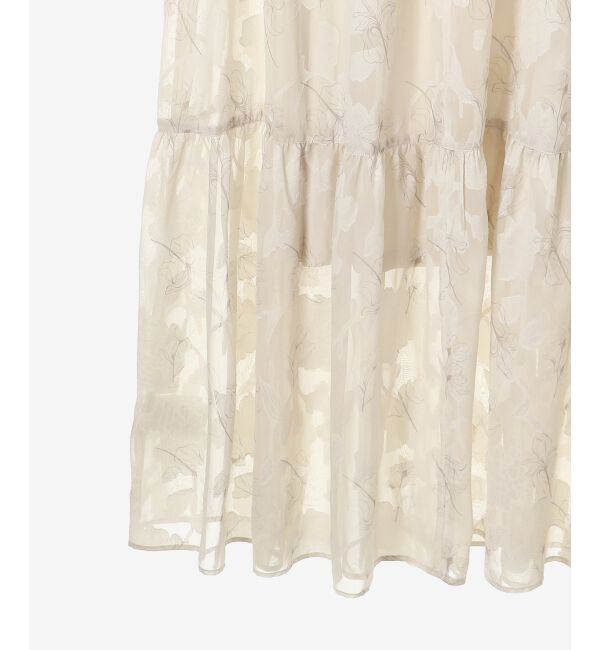 MAJESTICLEGON「フラワープリントジャカードワンピース」|ワンピース|