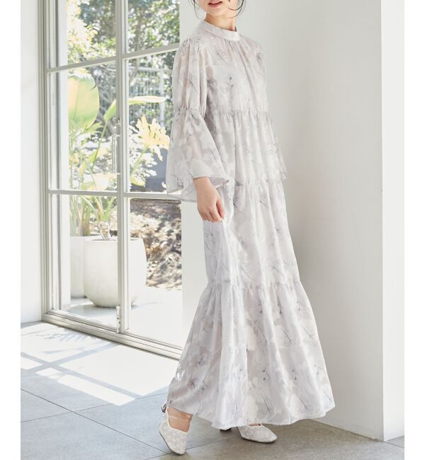 MAJESTICLEGON「フラワープリントジャカードワンピース」|ワンピース|