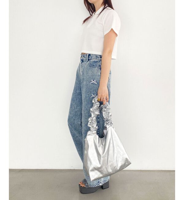 MAJESTICLEGON「フリルハンドルトート」|トートバッグ|