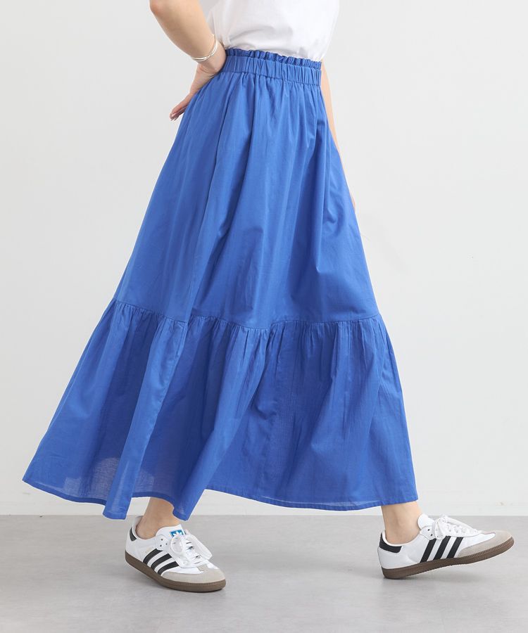 earth music&ecology「クリンクルスカート」|フレア|Blue