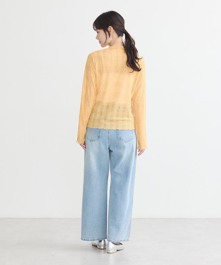 earth music&ecology「シアーチェックプルオーバー」|Tシャツ・カットソー|