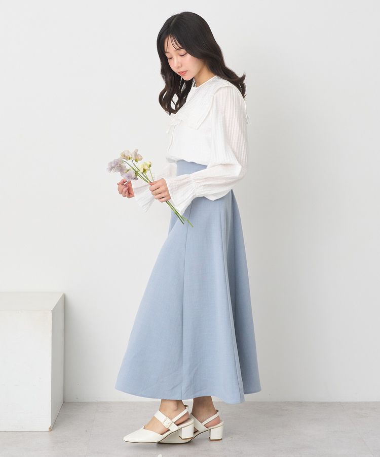 earth music&ecology「バックレースアップスカート」|フレア|