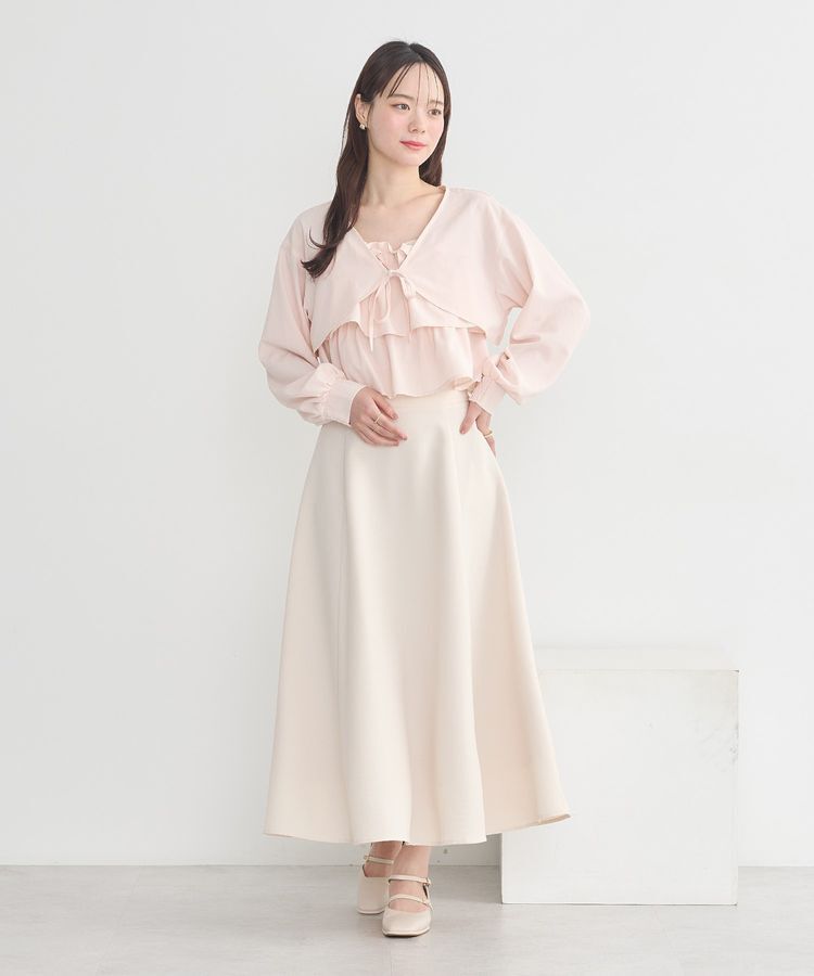 earth music&ecology「バックレースアップスカート」|フレア|