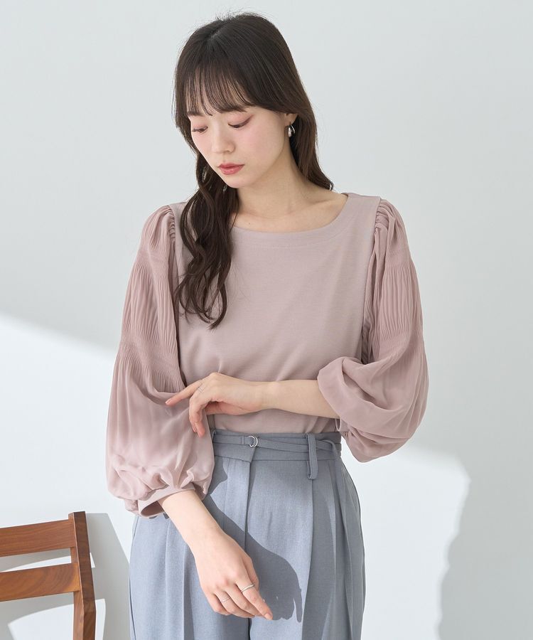 earth music&ecology「マジョリカプリーツプルオーバー」|Tシャツ・カットソー|