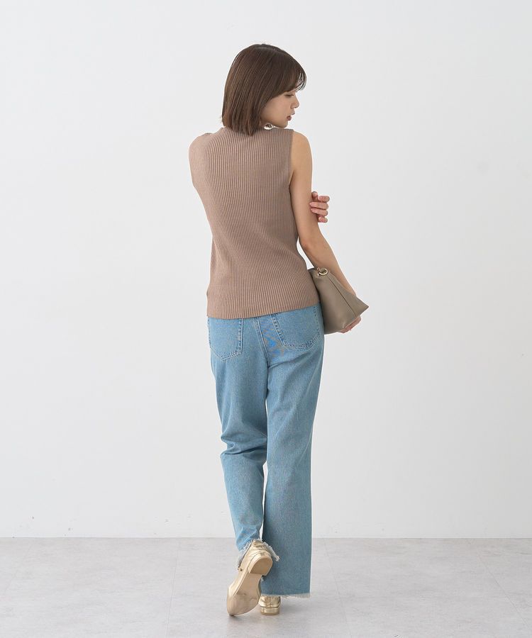 earth music&ecology「カットオフフレアデニムパンツ」|デニム|