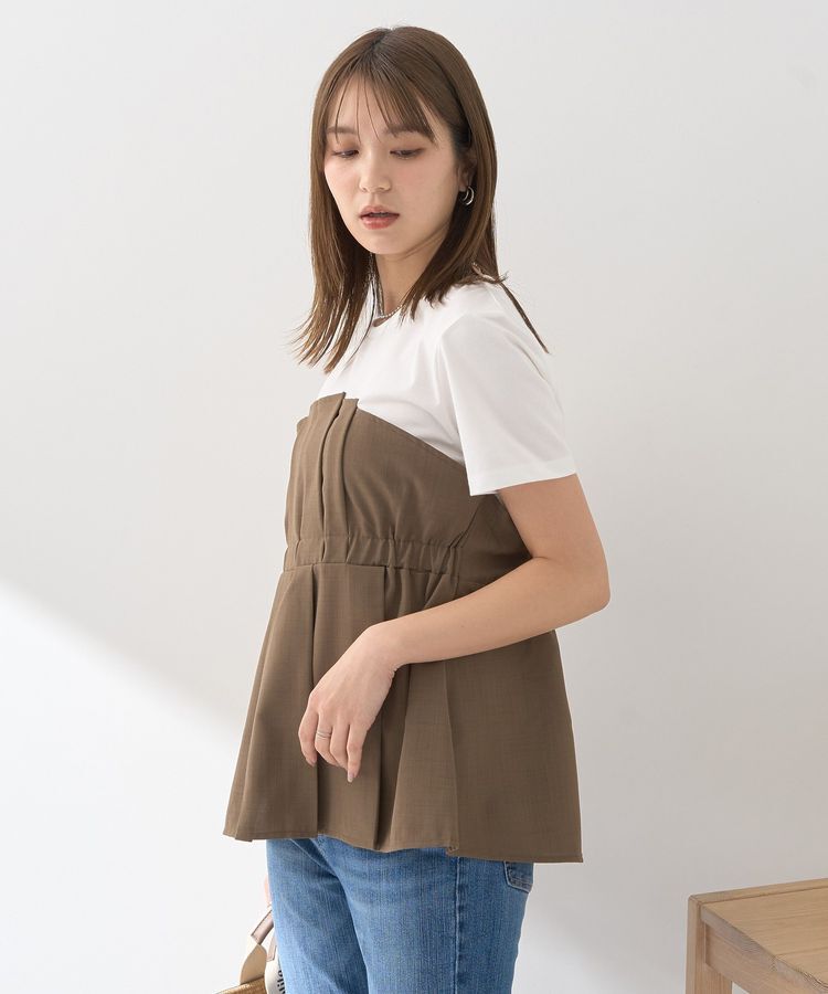 earth music&ecology「ビスチェドッキングプルオーバー」|Tシャツ・カットソー|