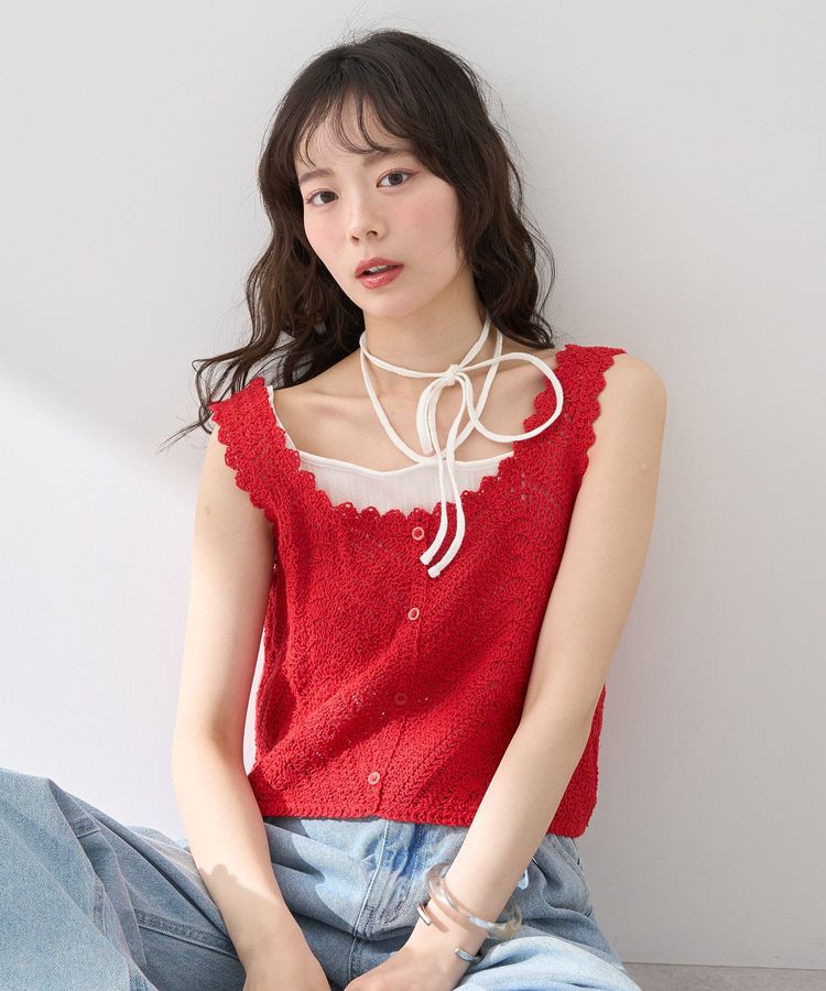 earth music&ecology「クロシェビスチェ」|ベスト・ジレ|