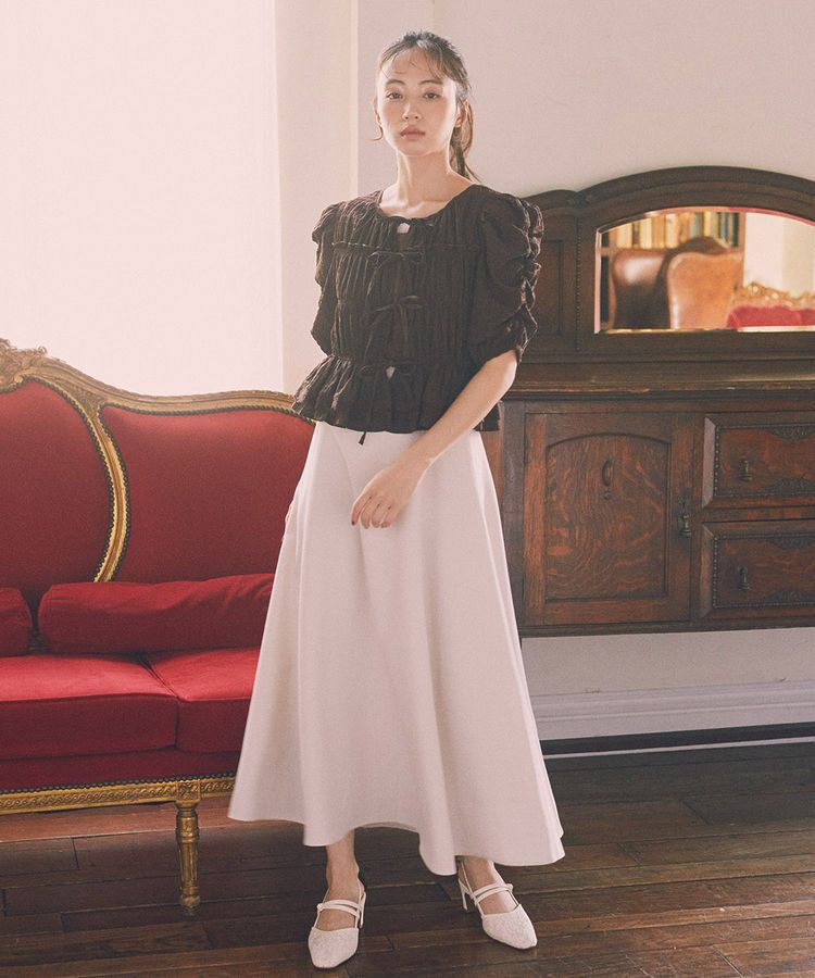 earth music&ecology「レースティアードシャーリングブラウス」|シャツ・ブラウス|