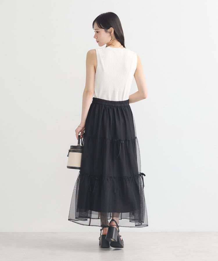 earth music&ecology「ランダムリブノースリーブニット」|ニット・セーター|